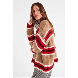 UO Oversized Striped Boyfriend Sweater